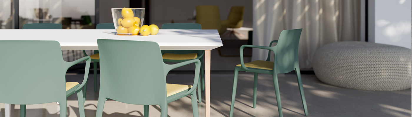 Fluit, a 100% sustainable mediterranean chair, a new multifunctional solution