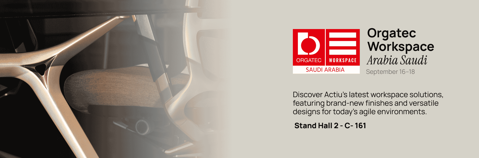 Rejoignez-nous à Orgatec Riyadh, du 16 au 18 septembre