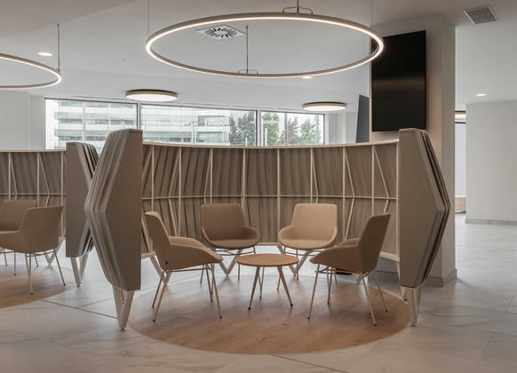 Socialisation area at Vithas Barcelona Hospital