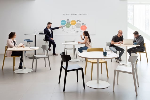 présentation au bureau smart working