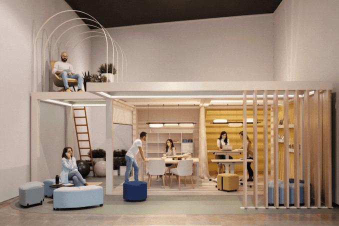  Il s'agit d'une architecture de bureau moderne qui comprend que le travail se fait en réseau et que le domicile n'est qu'un nœud supplémentaire dans l'équation.