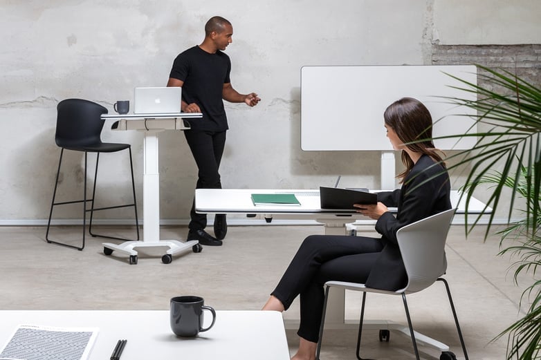 Présentation sur le bureau smart working