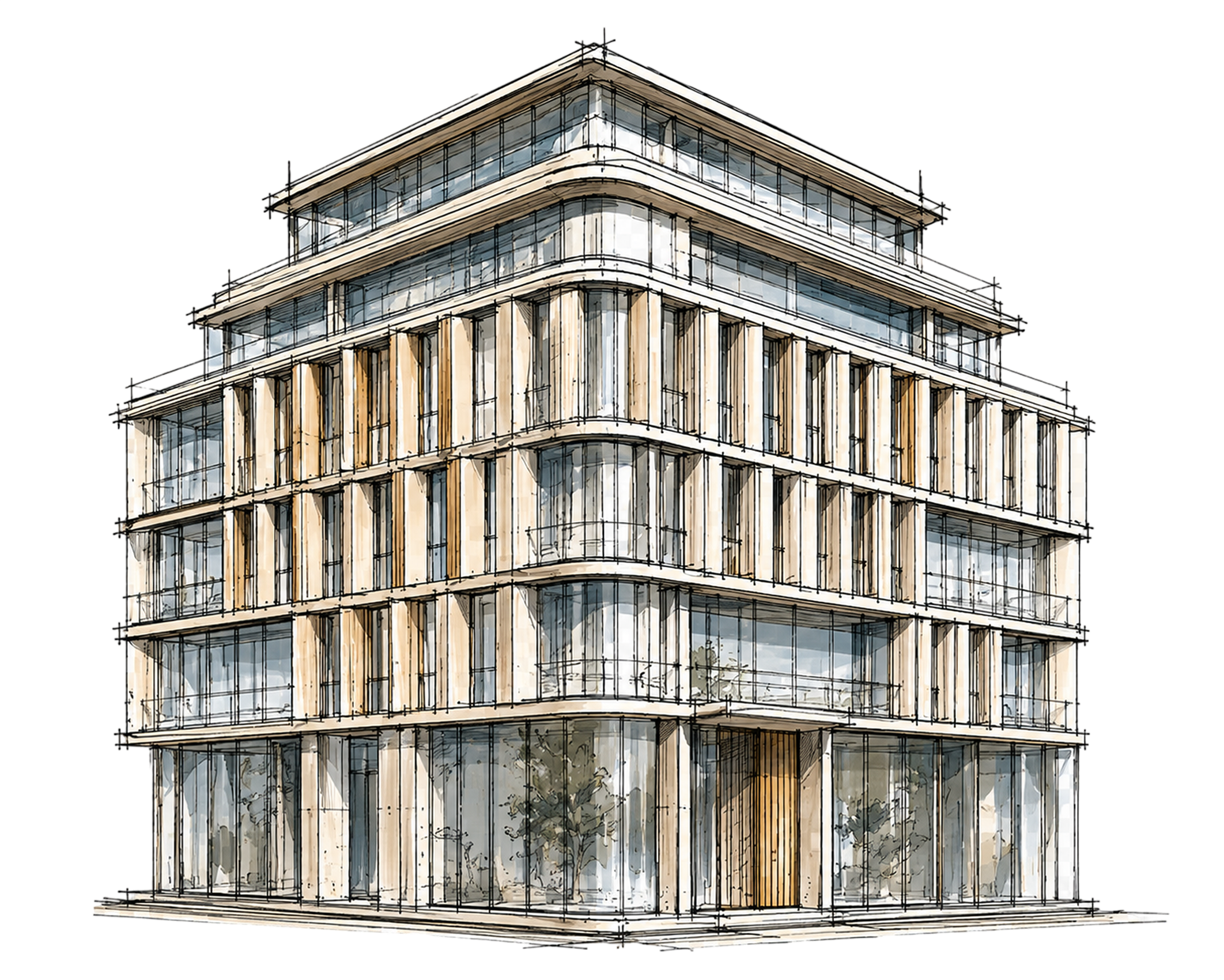 Deuxième illustration du bâtiment Lagasca 99