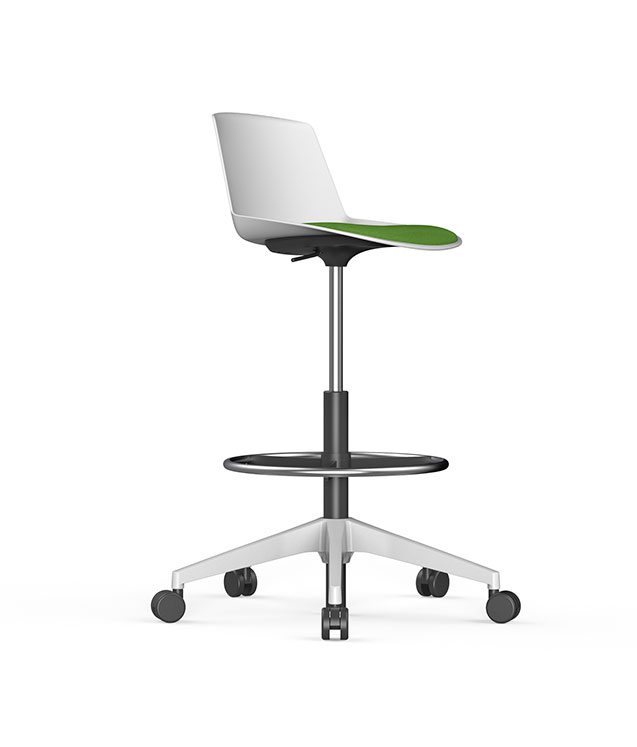 SERIE 40 - Banqueta con base giratoria con ruedas